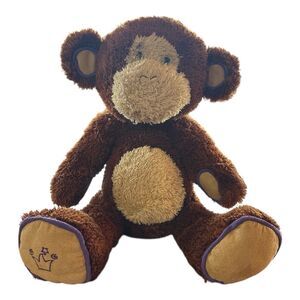 Vintage Manhattan Toy Company Plush Monkey Stuffed Animal Brown 2004